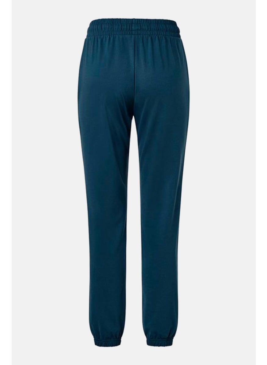 Tchibo Women Regular Fit Solid Jogger Pants, Blue  - Image 3