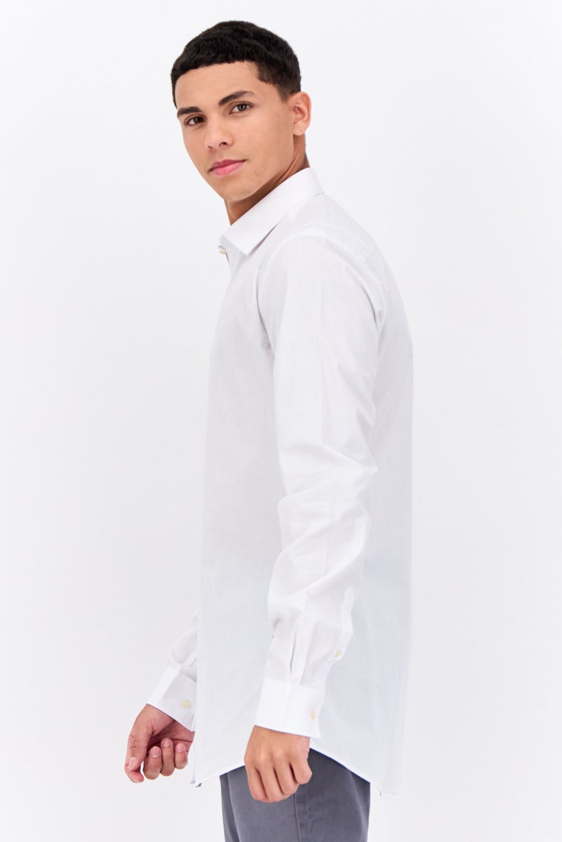 French Connection Men 2 Pcs Regular Fit Plain Long Sleeves Casual Shirt, White - Image 2