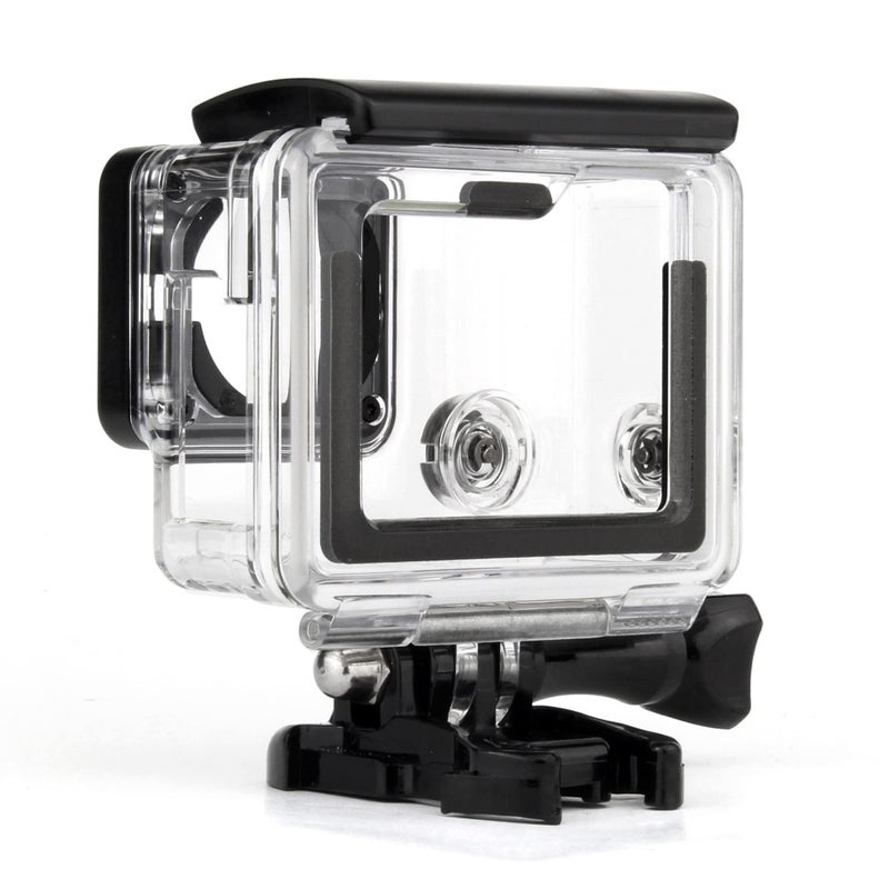 SOONSUN حافظة هيكل عظمى مفتوحة من SOONSUN لجهاز GoPro Hero 3/3+/4 باللون الأسود والفضي - شحن ولمس شاشة LCD دون إزالة الحافظة الواقية - Image 5