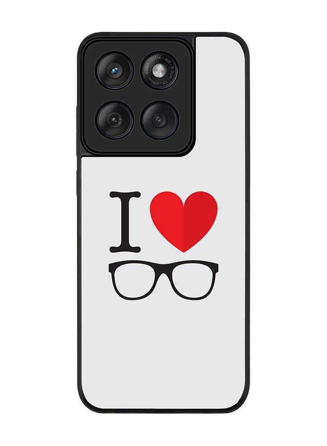 Stylizedd For Motorola MOTO Edge 60 Fusion/ Edge 60 Case,Slim fit Camera Protection, Shockproof Thin Phone cover  - I Love Glasses - Image 1