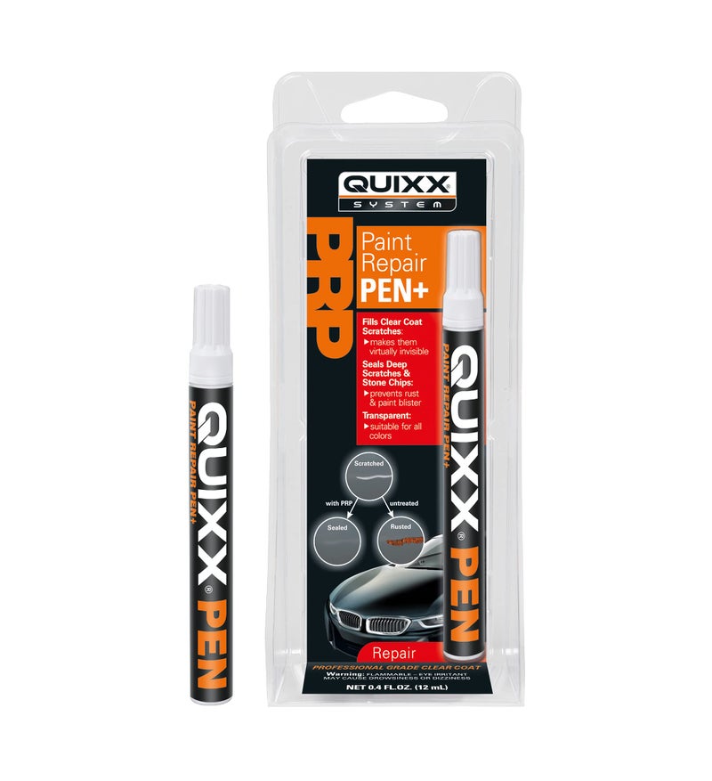 QUIXX قلم إصلاح الطلاء QUIXX 10050، يملأ المناطق التالفة بالورنيش الشفاف لمنع المزيد من الضرر على سيارتك أو دراجتك النارية أو قاربك - Image 1