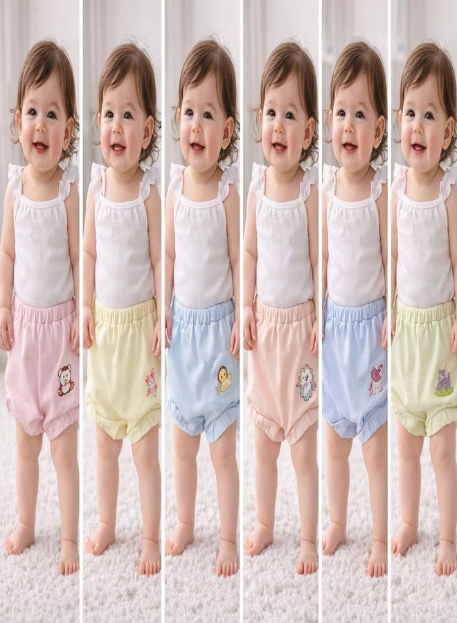 ONLINETREE 100% Cotton Baby Bloomers | Unisex Printed Bottoms for Infants & Toddlers | Soft & Comfortable | Elastic Fit Designs - Pack of 3 Multicolour Any Design Any Colour (IN, Age, 0 Months, 6 Months) - Image 5