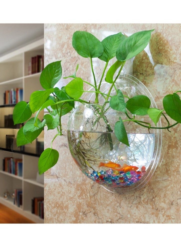 PEI  AN Wall Creative Restaurant Bedroom Decoration Hydroponic Flower Pot Wall Mounted Fish Tank 230mm - Image 2