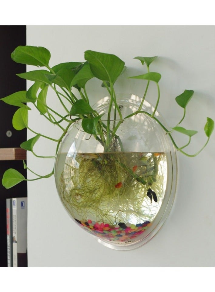 PEI  AN Wall Creative Restaurant Bedroom Decoration Hydroponic Flower Pot Wall Mounted Fish Tank 230mm - Image 1