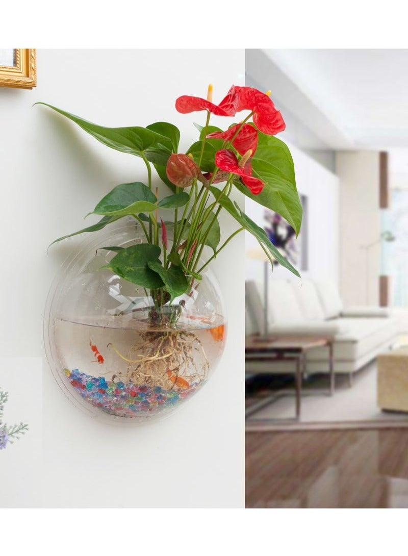 PEI  AN Wall Creative Restaurant Bedroom Decoration Hydroponic Flower Pot Wall Mounted Fish Tank 230mm - Image 3