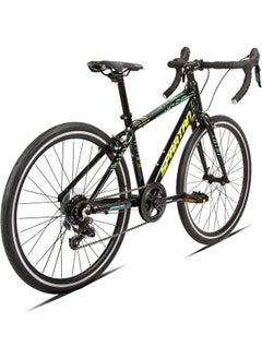 Spartan Jr Peloton Road Bicycle for Youth | 24 inch wheel size | 8 Speed Shimano gear| For teens and adults|Black  - Image 3