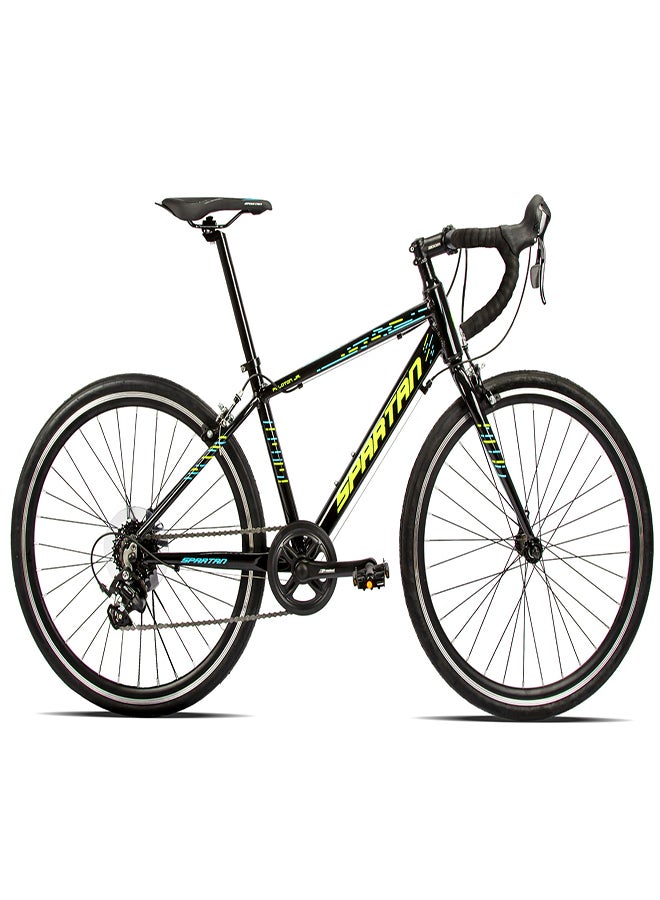 Spartan Jr Peloton Road Bike | 24 Inch Wheel Size | 8 Speed Shimano Gears | Black Color  - Image 1
