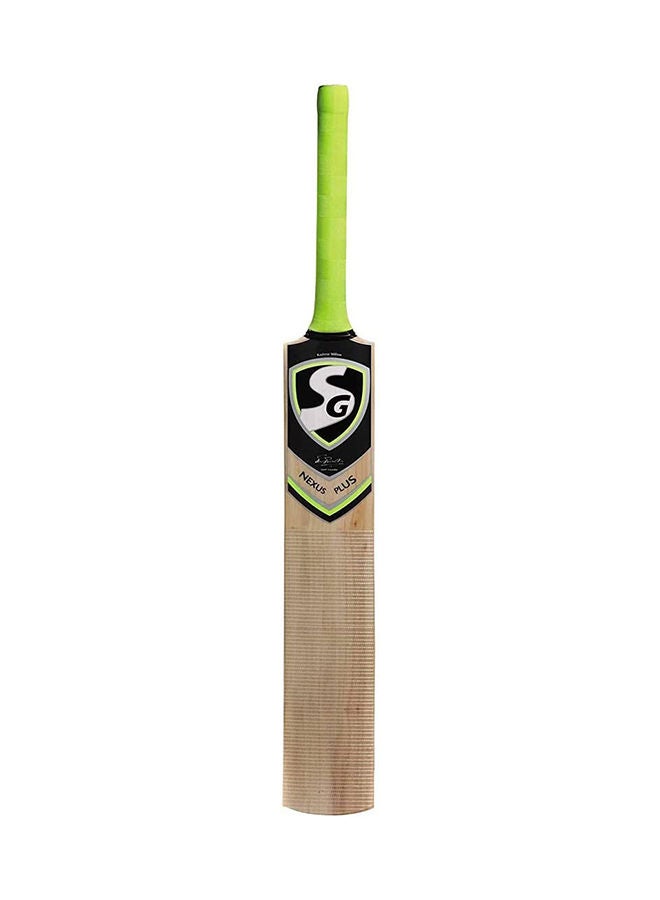 SG Nexus Plus Cricket Bat For Mens and Boys (Beige, Size - 5) | Material: Kashmir Willow | Lightweight | Free Cover | Ready to play | For Intermediate Player - Image 3