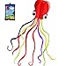 Hengda Kite Software Octopus Flyer Kite with Long Colorful Tail for Kids 31Inch Wide x 157Inch Long Large Red - Image 2