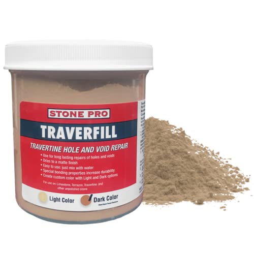 Stone Pro StonePro Traverfill Travertine Hole Filler Dark 1lb - Image 1