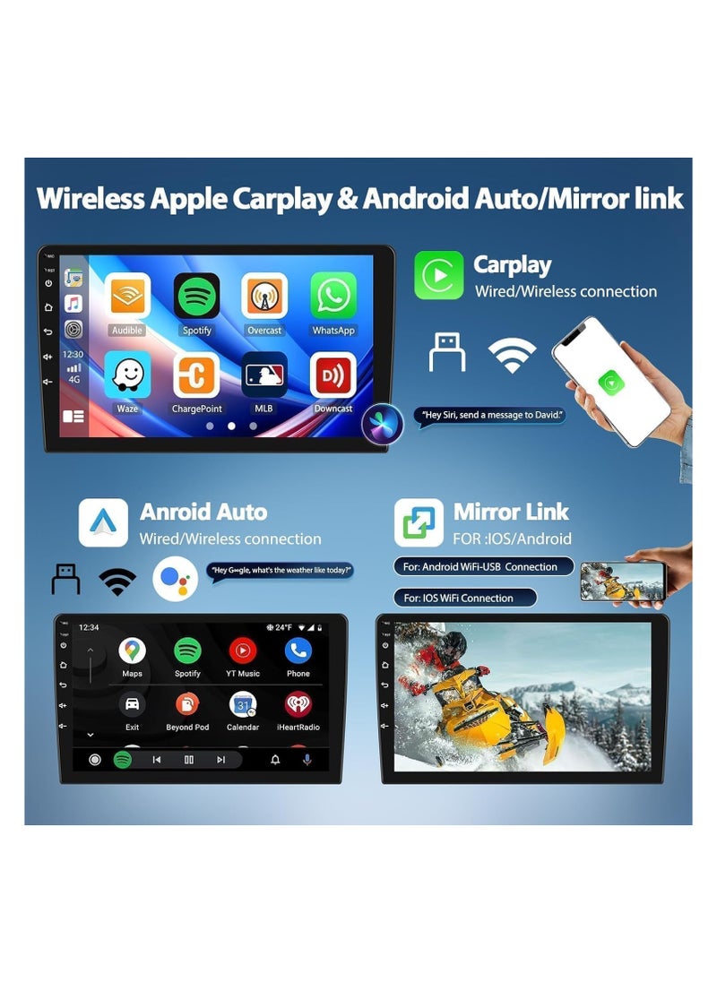 SHEZA STAR - Android Car Stereo for Mitsubishi Lancer 2005-2007 2GB RAM 32GB ROM Support Carplay, Mirror Link Wi-Fi BT, Radio GPS Navigation, 9 Inch IPS Touch Screen with AHD Camera Included - Image 1