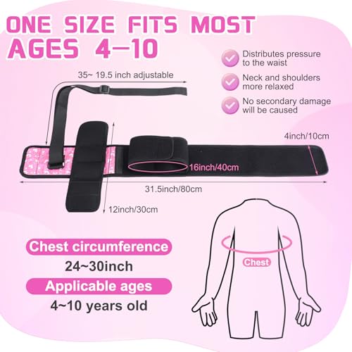 Evervibe Kids Arm Sling Pediatric Shoulder Immobilizer Collarbone Brace Elbow Support Arm Bands Elbow Wrist Sling for Toddler Boy Girl Broken, Fractured Injury(Unicorn Style) - Image 2