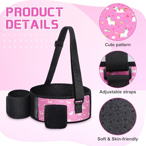Evervibe Kids Arm Sling Pediatric Shoulder Immobilizer Collarbone Brace Elbow Support Arm Bands Elbow Wrist Sling for Toddler Boy Girl Broken, Fractured Injury(Unicorn Style) - Image 4
