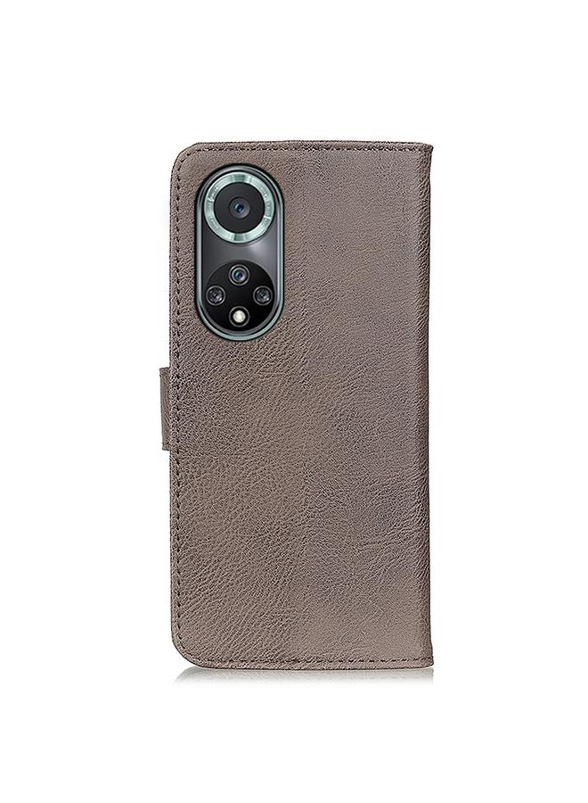 اس-توب جراب لهاتف Huawei nova 9 Pro / Honor 50 Pro من KHAZNEH جراب هاتف جلدي أفقي قابل للطي من جلد البقر - Image 3