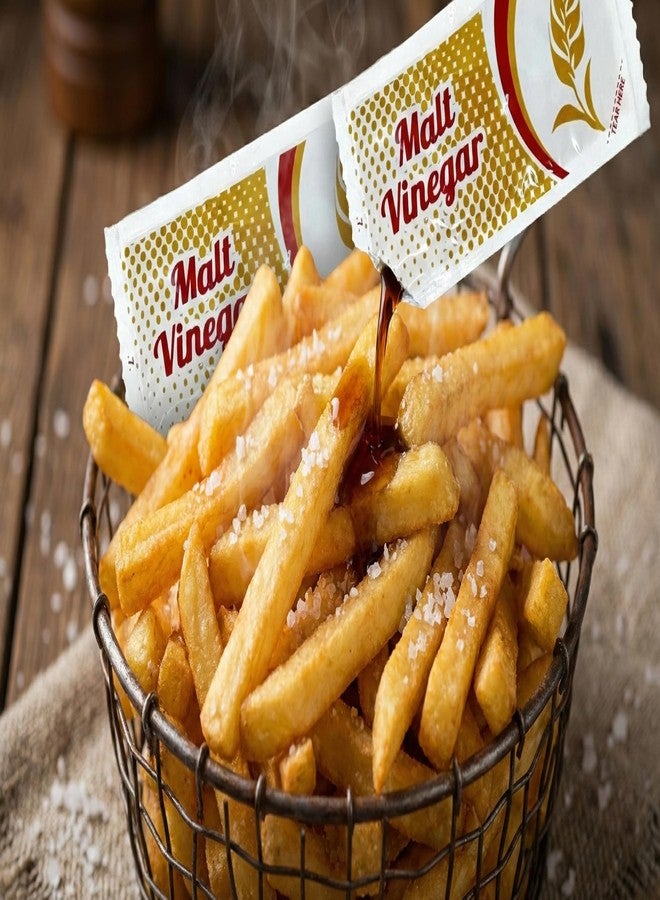 crait Malt Vinegar Single-Serve Packets (40 Count) – 8 Gram Portion Control Packs, Tangy English-Style Malt Vinegar, On-the-Go Condiment for Fries, Fish, Salads & Takeout - Image 2