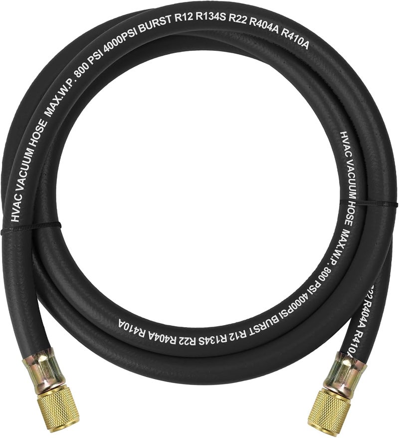 Elyaspedy 2024 Upgrade 3/8" Vacuum Hose - 5 Ft, Black - Image 1