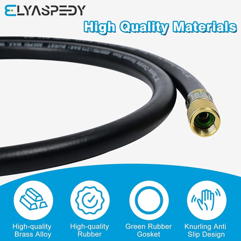 Elyaspedy 2024 Upgrade 3/8" Vacuum Hose - 5 Ft, Black - Image 4