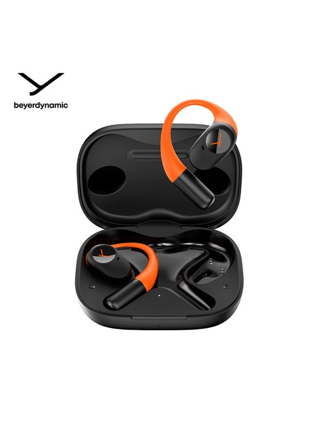 Beyer Dynamic Beyerdynamic Amiron 200 Bluetooth Open-back Ear-hook Ows Headphones Orange Black – Sports Running Long Battery Life Comfortable Call Gift Recommendation - Image 1
