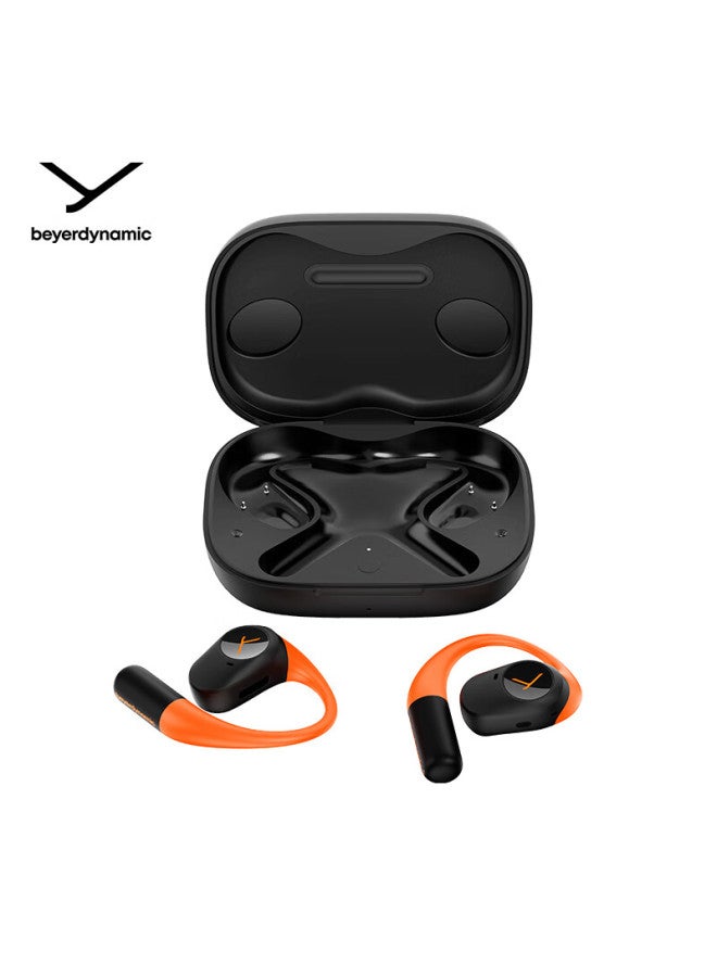 Beyer Dynamic Beyerdynamic Amiron 200 Bluetooth Open-back Ear-hook Ows Headphones Orange Black – Sports Running Long Battery Life Comfortable Call Gift Recommendation - Image 3