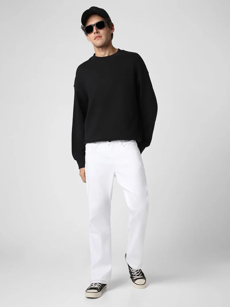 Urbano Fashion  Urbano Fashion Men's White Washed Bootcut Jeans Stretchable  | Best Price UAE