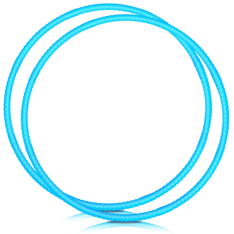 WinnerWhy 2 Pcs Toy Hoop Exercise Hoop Detachable Adjustable Plastic Toy Ring Playground Equipment for School Colored Circles Exercise Ring for Teens Dog Agility EquipmentBlue23 Inch - Image 3