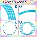 WinnerWhy 2 Pcs Toy Hoop Exercise Hoop Detachable Adjustable Plastic Toy Ring Playground Equipment for School Colored Circles Exercise Ring for Teens Dog Agility EquipmentBlue23 Inch - Image 4