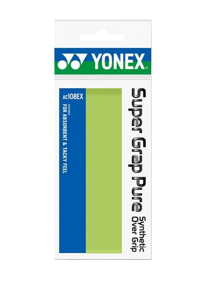 Yonex AC108EX Super Grap Pure Overgrip, Citrus Green - Image 1