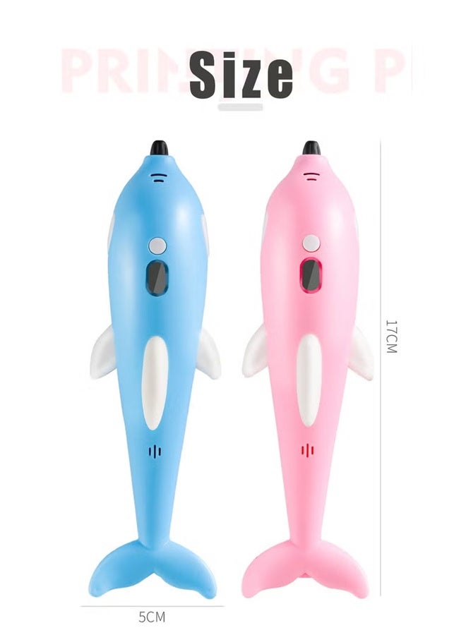 3D Pen, 3D Printing Drawing Printer Pen LCD Display 3D Drawing Stencils,  3D Printing Pen with Display - Includes 3D Pen, 3 Starter Colors of PLA Filament, Stencil Book + Project Guide, and Charger - Image 2