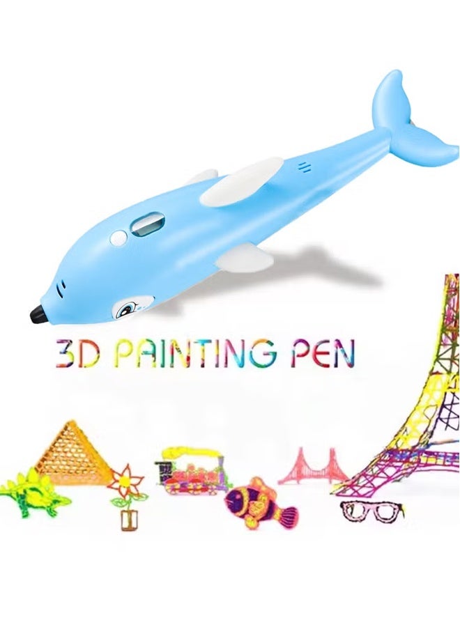 3D Pen, 3D Printing Drawing Printer Pen LCD Display 3D Drawing Stencils,  3D Printing Pen with Display - Includes 3D Pen, 3 Starter Colors of PLA Filament, Stencil Book + Project Guide, and Charger - Image 5