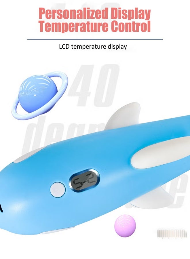 3D Pen, 3D Printing Drawing Printer Pen LCD Display 3D Drawing Stencils,  3D Printing Pen with Display - Includes 3D Pen, 3 Starter Colors of PLA Filament, Stencil Book + Project Guide, and Charger - Image 4