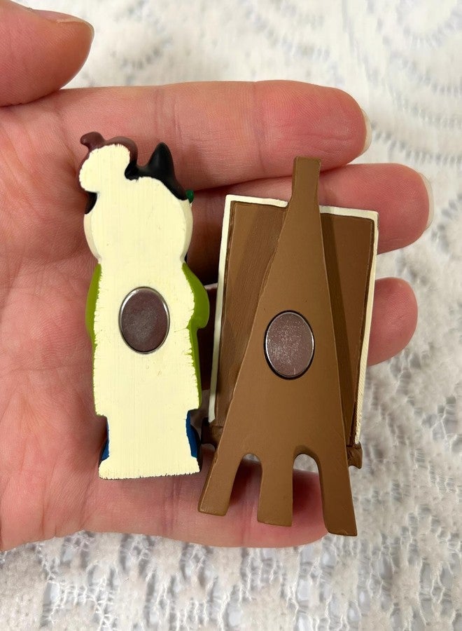 Gwindrise Decorative Cat Artist Fridge Magnets, Adorable Figurine Kitchen Magnets, Funny Gifts for Cat Lovers, Cute Kitchen Decor, 2-Piece Set Refrigerator Magnets - Image 5