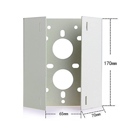 BeElion Heavy Duty Metal CCTV Camera Pole Mount Bracket - Universal Indoor/Outdoor Wall/Ceiling Mount, Adjustable Angle, Ivory/Beige, 15KG Load Capacity - Image 5