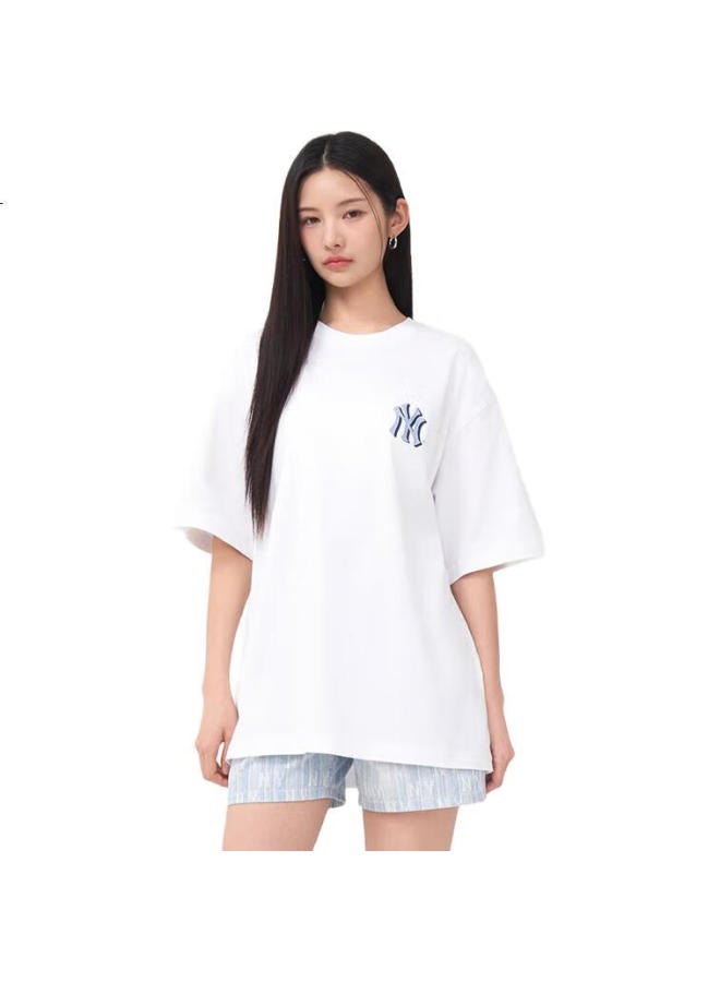 MLB Men'S And Women'S Short Sleeve T-Shirt With Printed Back, Fashionable Loose Fit, 25Th Season New Style 3Atsm2153-50Whs-Xl - Image 3