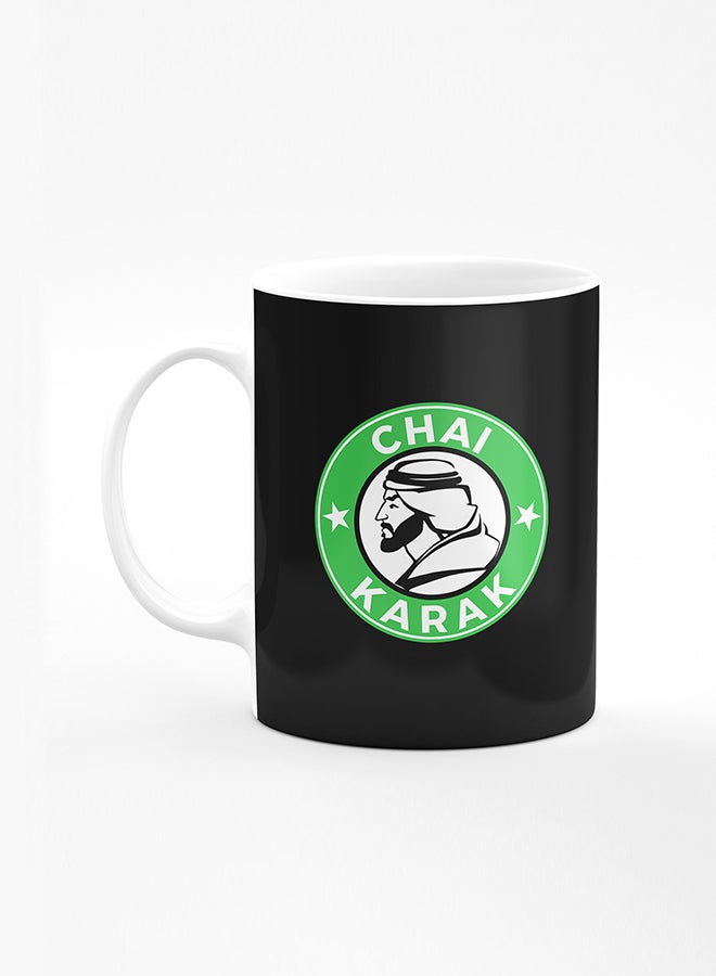 Stylizedd Designer Printed Coffee Mug with Heavy Duty Handle 11oz Ceramic Personalised Gift Mugs Cup [Microwave Safe & Dishwasher Proof] - Chai Karak - Image 1