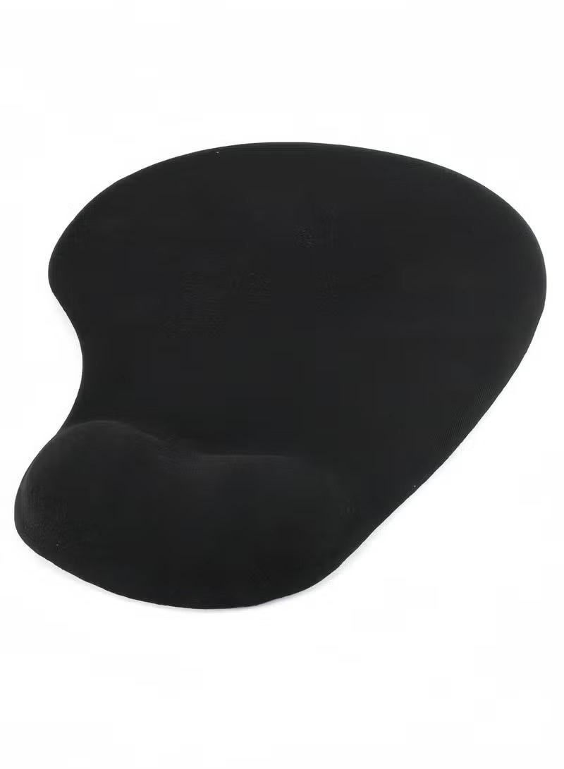 Ergonomic Gel Mouse Pad with Memory Foam Wrist Support, Non-Slip Rubber Base, Comfortable Wrist Rest for Reduced Strain, Smooth Surface for Office Work, Home Use, Laptop and Gaming Setup, Black - Image 1