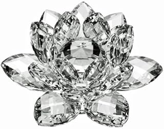 Amlong Crystal Amlong Crystal Crystal Lotus Flower with Gift Box, 5 Inch, Clear  - Image 1