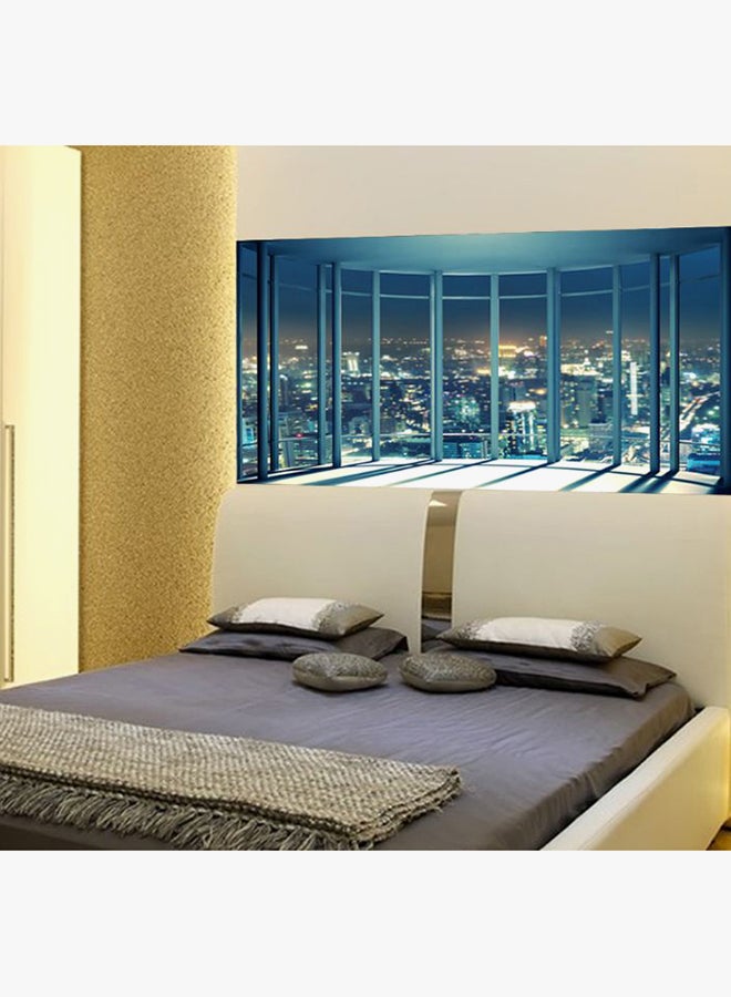 HOMEYAN 3D Window Scenery Wall Sticker Multicolour 180x90centimeter - Image 1