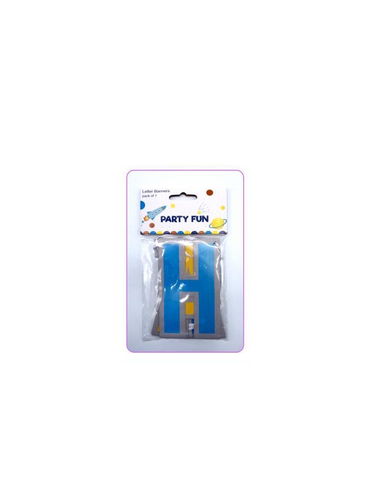 PARTY FUN Happy Birthday Letter Banner Vibrant Celebration Starts Here  - Image 3