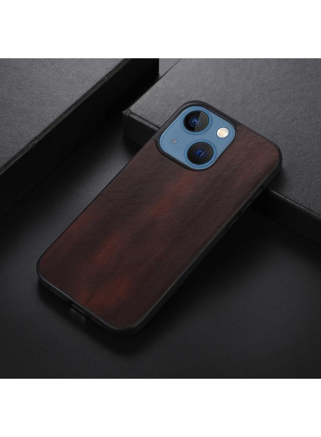 اس-توب جراب لهاتف iPhone 13 جراب هاتف من البولي يوريثان بنسيج البقرة الصفراء - Image 2