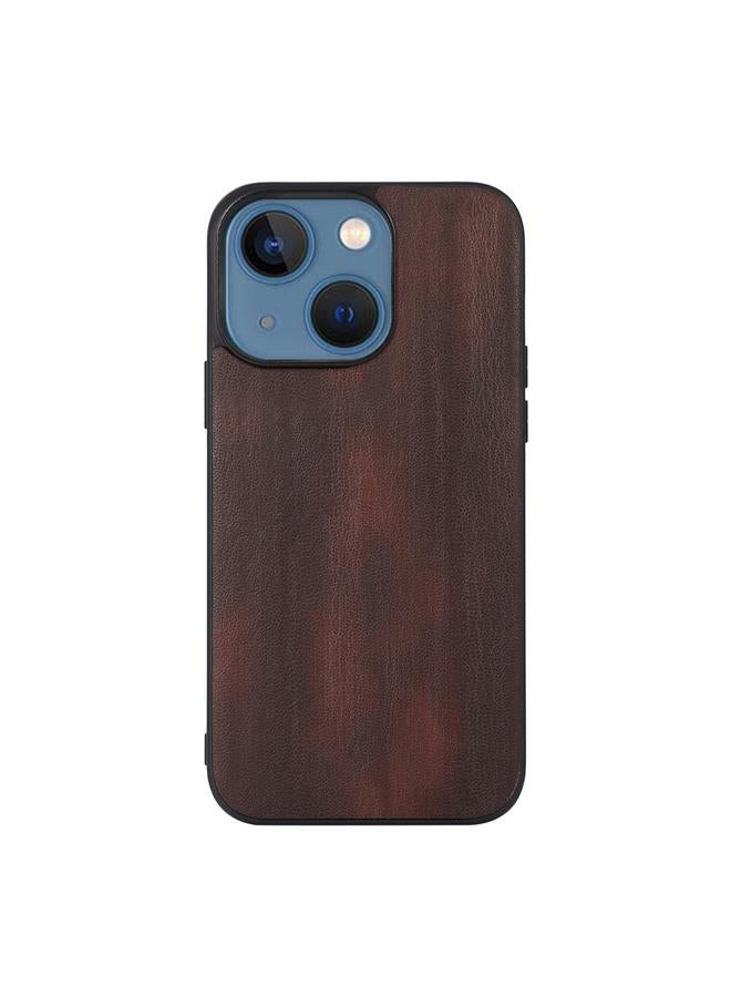 اس-توب جراب لهاتف iPhone 13 جراب هاتف من البولي يوريثان بنسيج البقرة الصفراء - Image 3