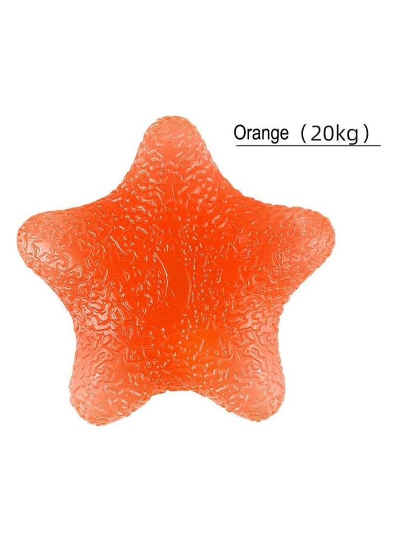 SYOSI - SYOSI Hand Exerciser Grip Strengthener Ball, Five-Star Shaped Stress Balls Silicone Squeeze Toys, Hand Grip Strength Trainer for Adults Kids Elderly, 5 Colors, Set of 5 - Image 1