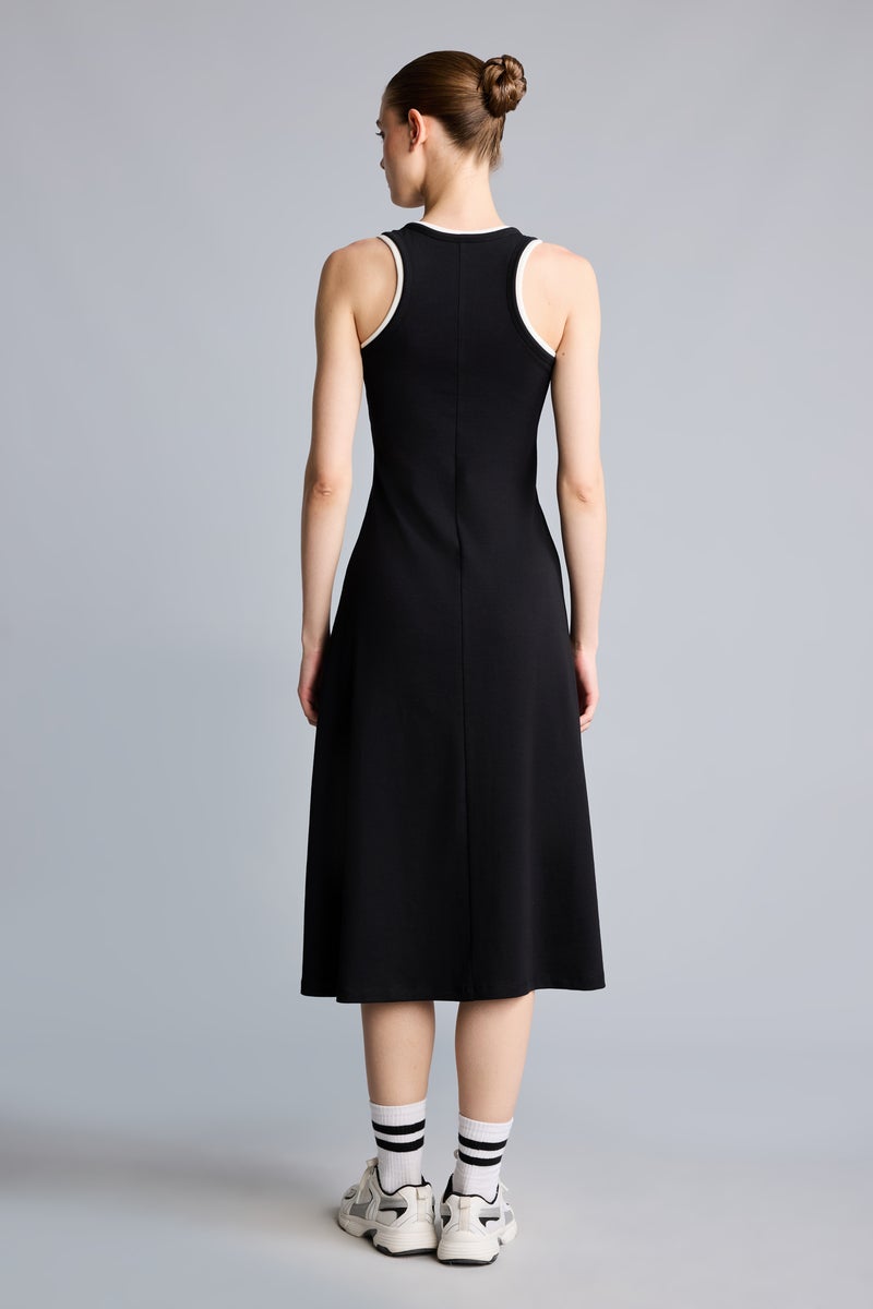 DeFacto Black Woman Standard Fit Dress Casual - Image 5