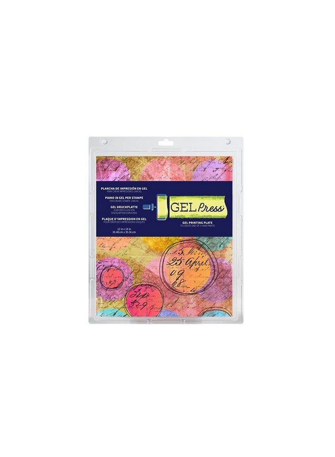 Gel Press Monoprinting Print Plate 12” X 14” Gel Plate Printmaking Supplies Reusable Gel Printing Plate For Press Art For Card Making Scrapbooking Journaling Arts And Crafts Home Decor - Image 1