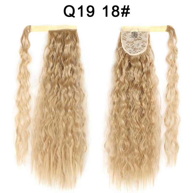 Generic Xuchang Magic Tape Corn Curly Ponytail Extension Q19  18#