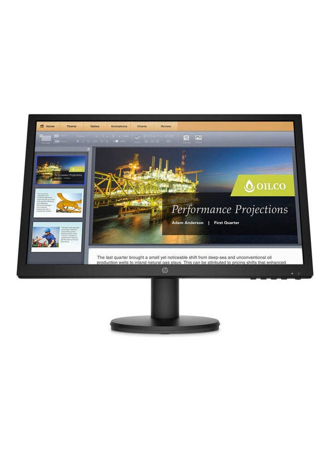 HP شاشة LED عالية الدقة مقاس 20.7 بوصة بتقنية التأثير الخيطي الملتوي (TN) لون أسود. - Image 1