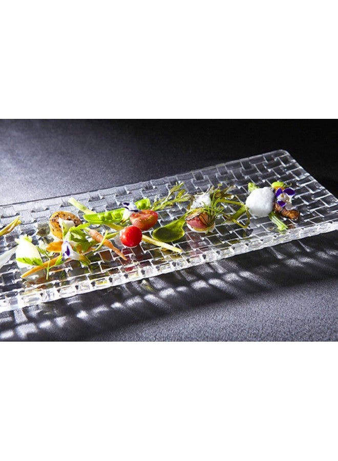 saiYum saiYum® Beautiful Crystal Clear Square Shape Glass Tray Plate for Serving Dry Fruits, Fruits, Snacks, Sweets, Chocolates for Home Decoration, Living Room (Transparent) - Image 3