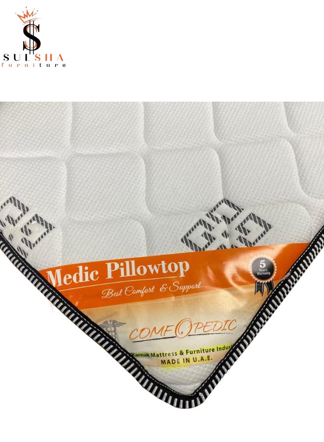 ALWASIT HOME Medic Pillowtop Medical Mattress King Size 180x200x15 cm