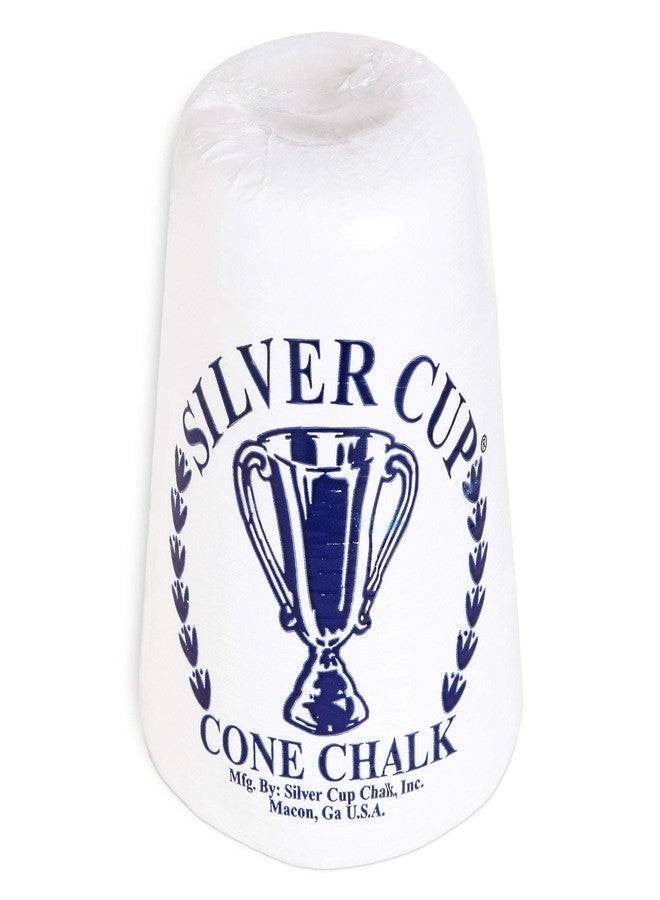 Silver Cup Billiard Cone Chalk White