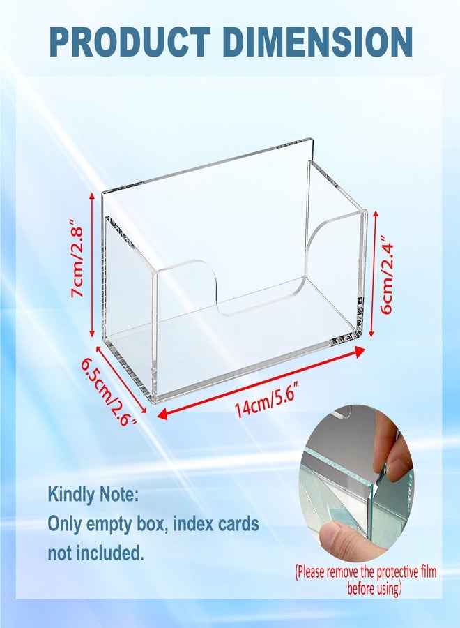 BTSKY 1PCS 3x5 Inch Acrylic Index Card Display Stand, Index Card Storage Rack For Home Business - Image 3