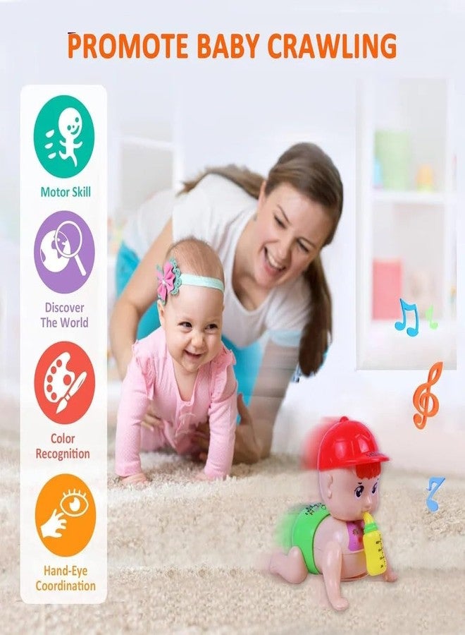 BRAVIADECOR لعبة برافيا للأطفال الزاحفين من برافيا ديكور (ضمان لمدة عام) لعبة زحف ورقص وموسيقى ودوران للأطفال من عمر سنة إلى 4 سنوات، مزودة بأضواء وأصوات، نموذج تعليمي للأطفال - 9 - Image 4